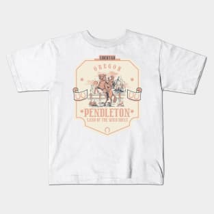 Pendleton Oregon wild west town Kids T-Shirt